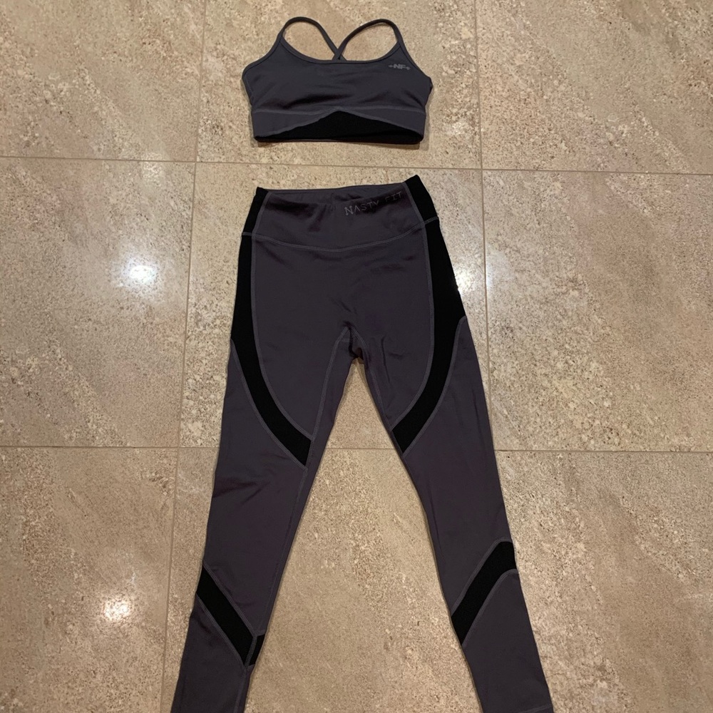 Nasty Fit Grey/black set